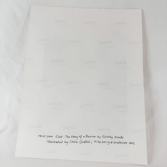 Signed Print Artist Celia Godkin Jack The Story Of A Beaver By Shirley Woods #1 - Picture 9 of 10